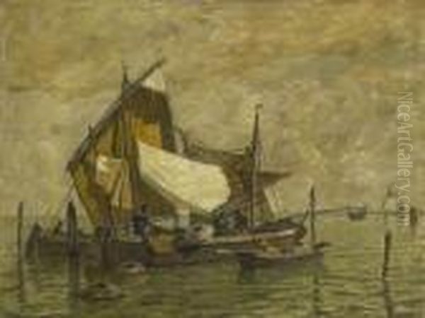 Venezianische Fischerboote. - view 1