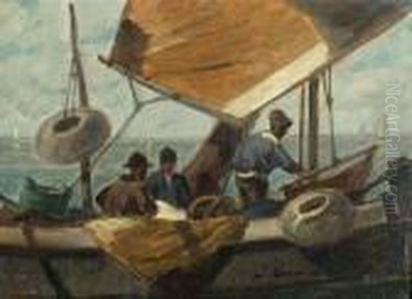 Fishermen In Thelagoon - view 1
