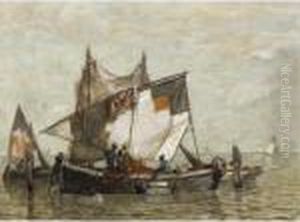 Casting The Net by Ludwig Dill