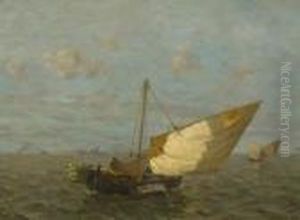 Fischerboote In Der
Lagune. by Ludwig Dill