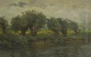 An Der Amper. by Ludwig Dill