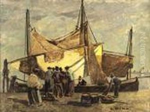 Fischerboot by Ludwig Dill