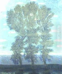 Trees Before a Lake by Wilhelm List