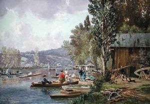 Bougival by Edme Emile Laborne