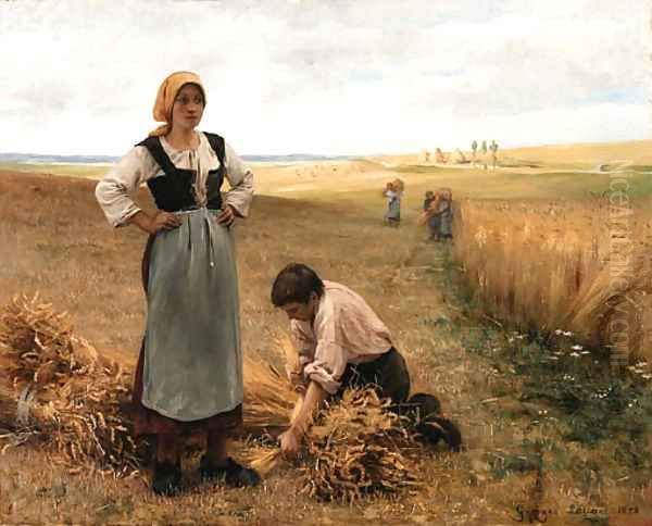 Harvesting the fields - view 1