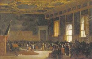 The treaty of Venice by Jean-Paul Laurens