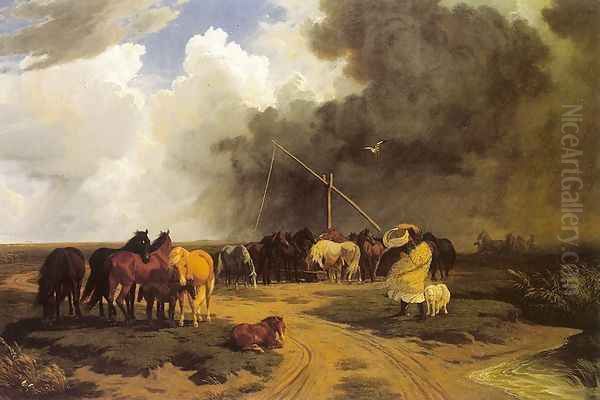 Stud in a Thunderstorm 1862 - view 1