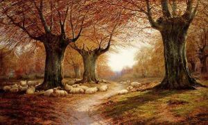 An Autumnal Landscape by William Luker