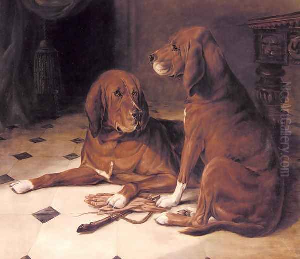 Two Hounds in a Great Hall - view 1