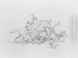 Soldiers Fighting by Nicolas-Bernard Lepicier