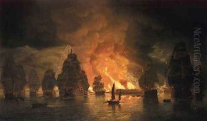 The Seige of Algiers by Thomas Luny