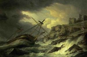 A Shipwreck said to be The Dutton by Thomas Luny