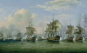 The Battle of Dogger Bank 1781 by Thomas Luny