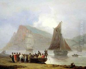 Boarding the Ferry at Teignmouth 1821