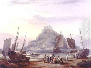 St Michaels Mount 1831 by Thomas Luny