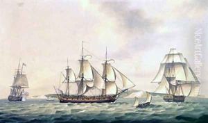 East India Companys Packet Swallow 1788 by Thomas Luny