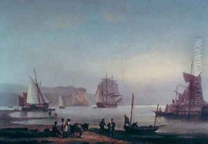Shipping in an Estuary by Thomas Luny