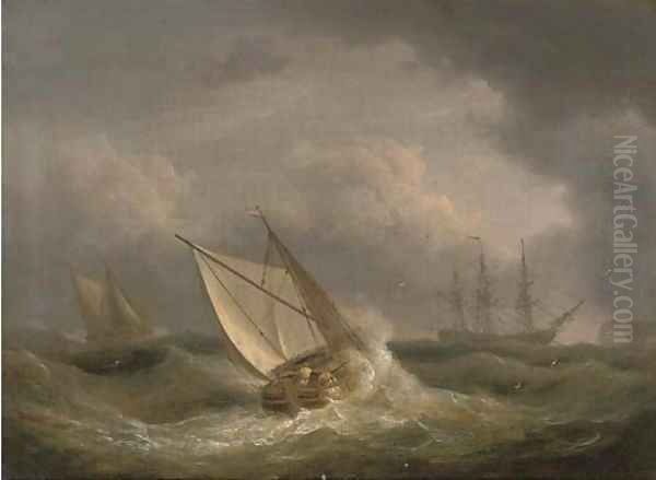 Riding out the gale off the Ness - view 1