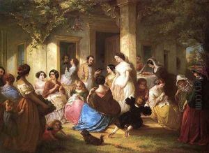 The Sewing Party by Louis Lang