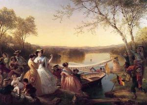 Reminiscences of Lake Mahopac, New York: Ladies Preparing for a Boat Race