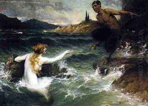 The Mermaid and the Satyr by Ferdinand Leeke