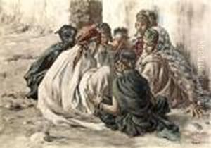 Jeux De Fillettes by Alphonse Etienne Dinet