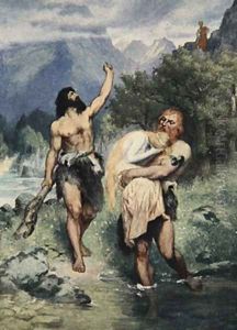 The giants bore Freia away by Ferdinand Leeke