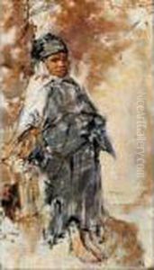 Petite Fille De Laghouat by Alphonse Etienne Dinet