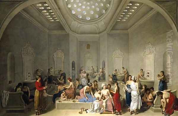 A Female Turkish Bath or Hammam 1785 - view 1