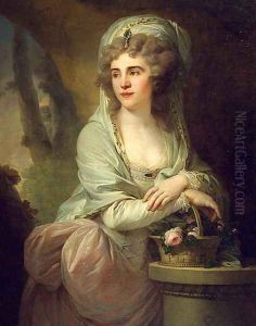 Portrait of Yekaterina Samoilova by Johann Baptist the Elder Lampi