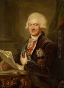 Portrait of Jakow Efimowicz Sivers by Johann Baptist the Elder Lampi