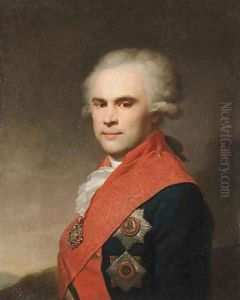 Portrait of Vasilii Stepanovich Popov by Johann Baptist the Elder Lampi
