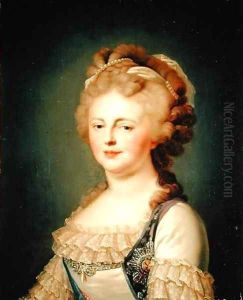 Portrait of Empress Maria Fyodorovna by Johann Baptist the Elder Lampi
