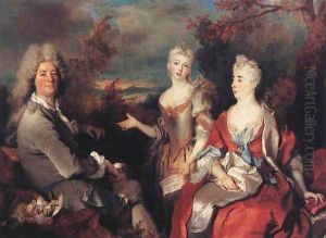 The Artist and his Family c. 1710 by Nicolas de Largillierre