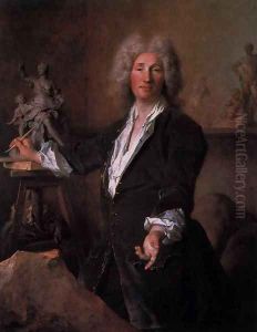 The Sculptor Nicolas Coustou in His Atelier by Nicolas de Largillierre