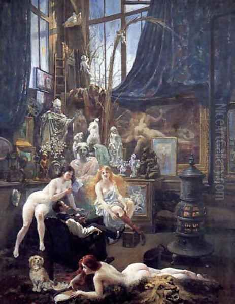 Autoportrait dans l'atelier - view 1