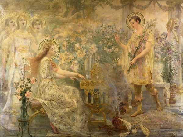 Saint Cecily and Saint Valerian - view 1