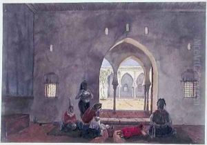 A Moorish Interior by Theodore Leblanc