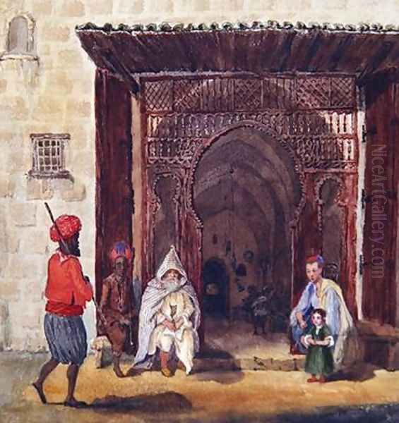 Entry of a mosque in Algiers - view 1