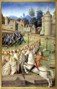 Death one of the Four Riders from the Apocalypse by Pol de Limbourg