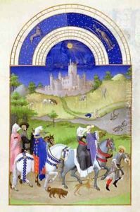 August Hawking from the Tres Riches Heures du Duc de Berry by Pol de Limbourg