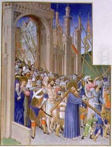 Christ Carrying the Cross on his way to Calvary by Pol de Limbourg