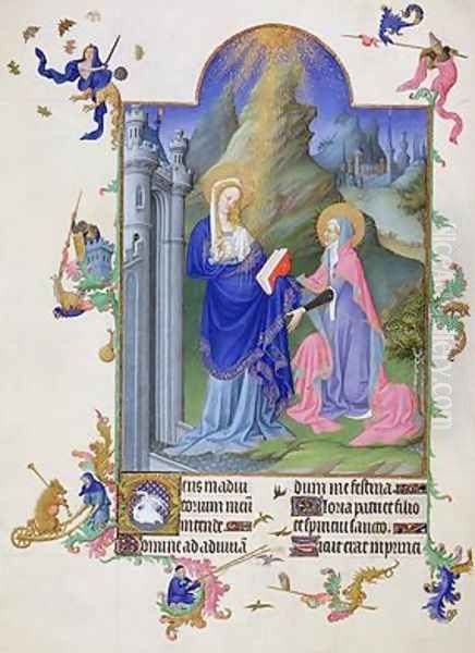 The Visitation from Tres Riches Heures du Duc de Berry - view 1