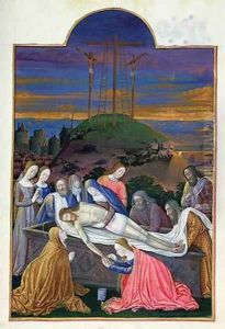 The Entombment of Christ with the Virgin by Pol de Limbourg