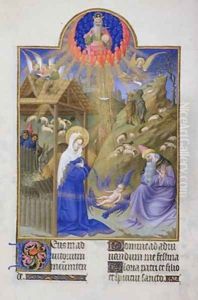 The Nativity from the Tres Riches Heures du Duc de Berry by Pol de Limbourg