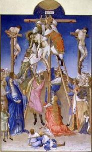 The Deposition from the Cross from Tres Riches Heures du Duc de Berry by Pol de Limbourg