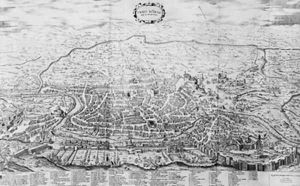 Map of Rome by Antonio Lafreri