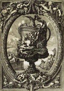 Vase in a Cartouche by Jean Le Pautre