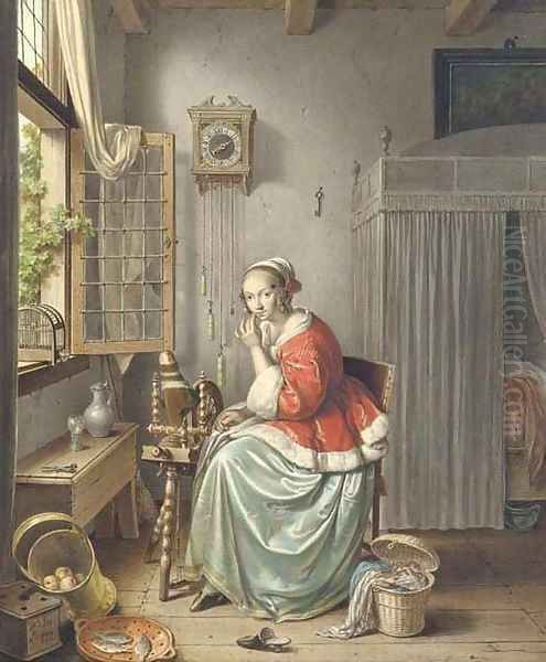 A spinner sitting beside an open window - view 1