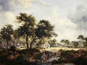 Wooded Landscape 1667 by Johannes Lingelbach